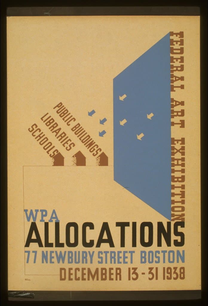 Federal Art exhibition WPA allocations / (1938-01-01)
