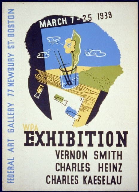 WPA exhibition Vernon Smith, Charles Heinz, Charles Kaeselau / (1939-01-01)