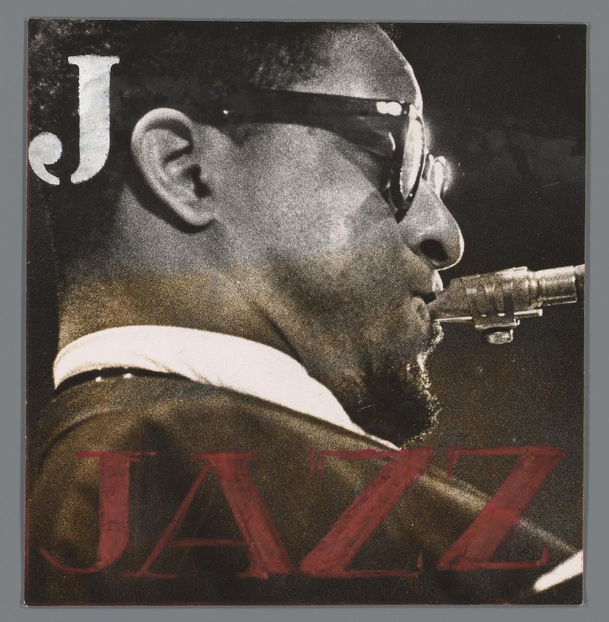 Cover design for the photo book Jazz: saxophonist Sonny Rollins