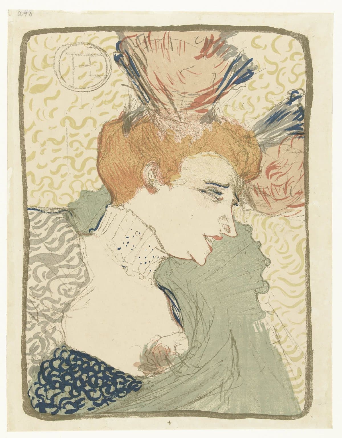 Portrait of the Music Hall Entertainer Marcelle Lender