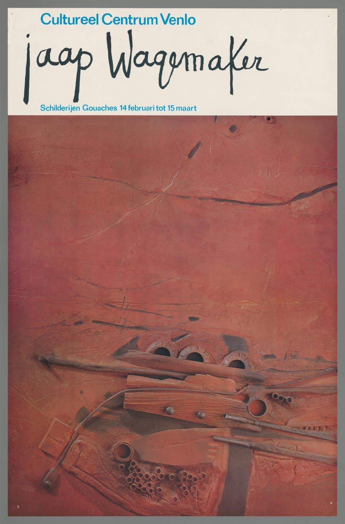 Cultureel Centrum, Jaap Wagemaker, schilderijen gouaches 14 februari tot 25 maart.