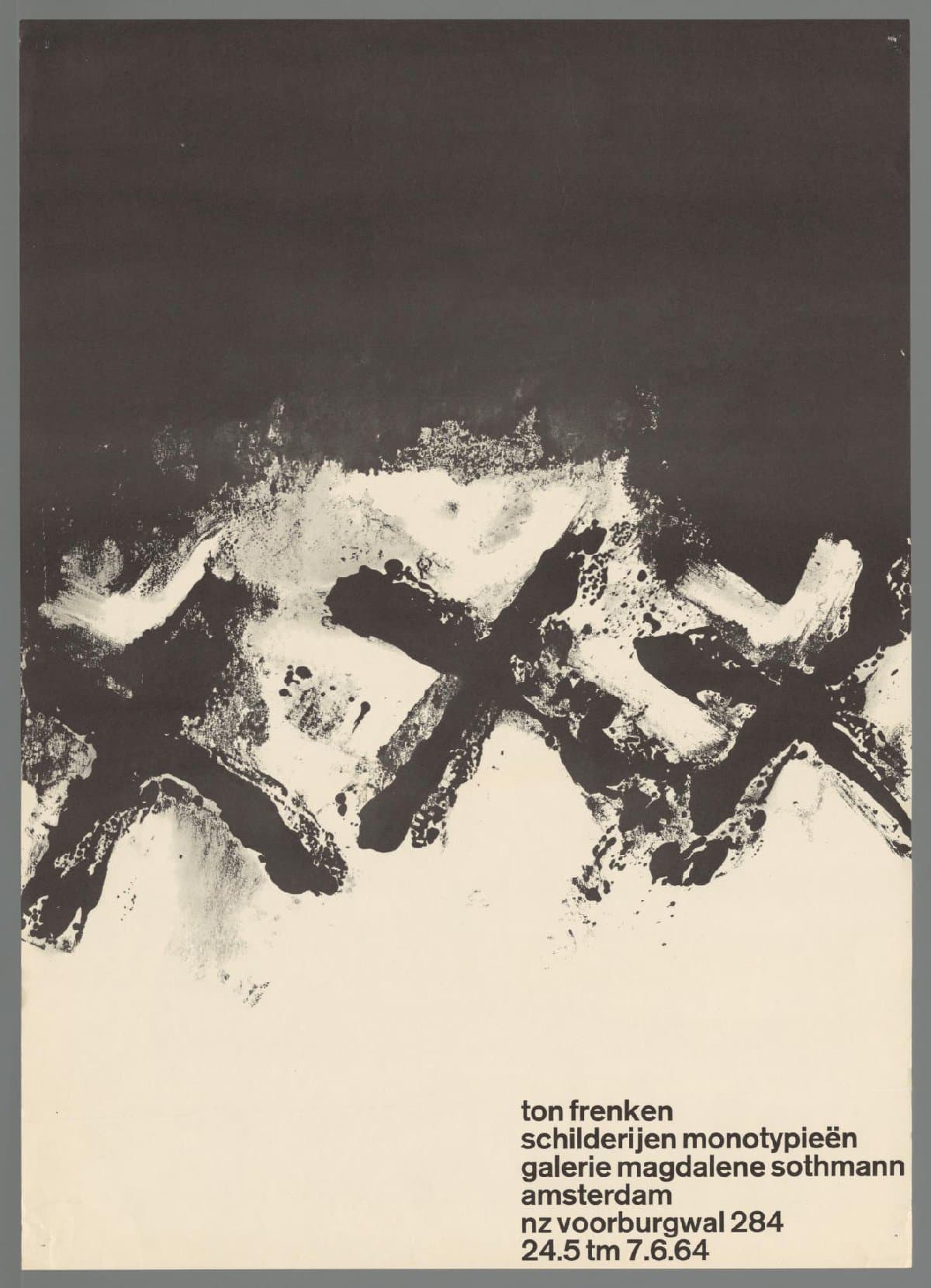 Ton Frenken. schilderijen monotypieën. Galerie Magdalene Sothmann