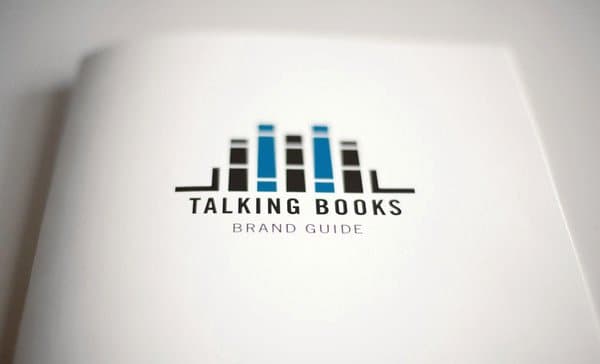 New Logo for Talking Books by Adrian Walsh - BP&O