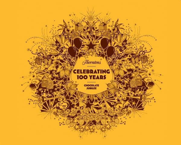 Logo for Thorntons 100 Year Celebration by Purple Circle - BP&O