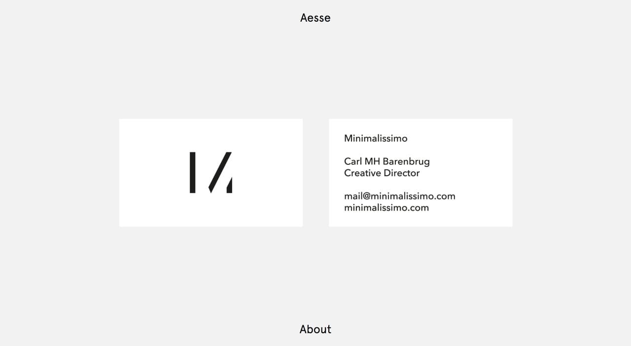 Aesse on Minimal Gallery