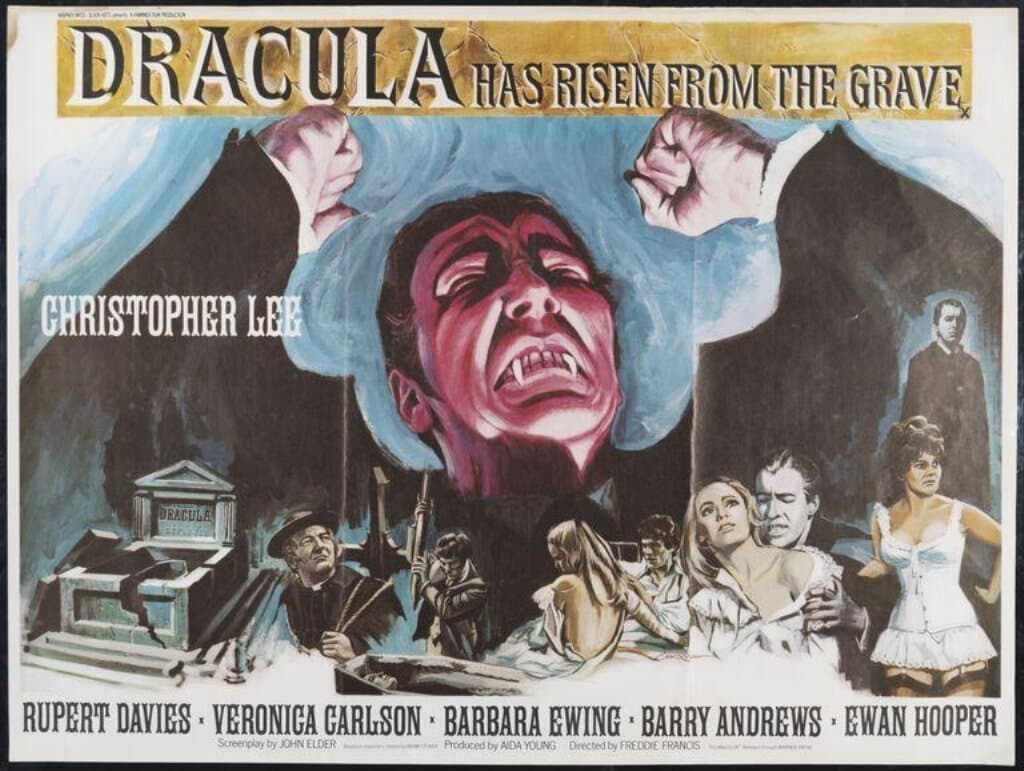 Dracula Has Risen From the Grave poster design (1968)