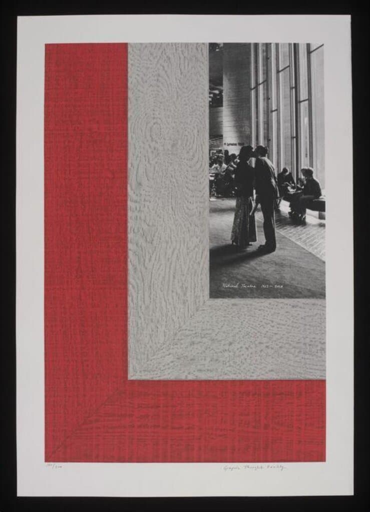 Poster to commemorate the 50th anniversary of the National Theatre, designed by Graphic Thought Facility (2013)