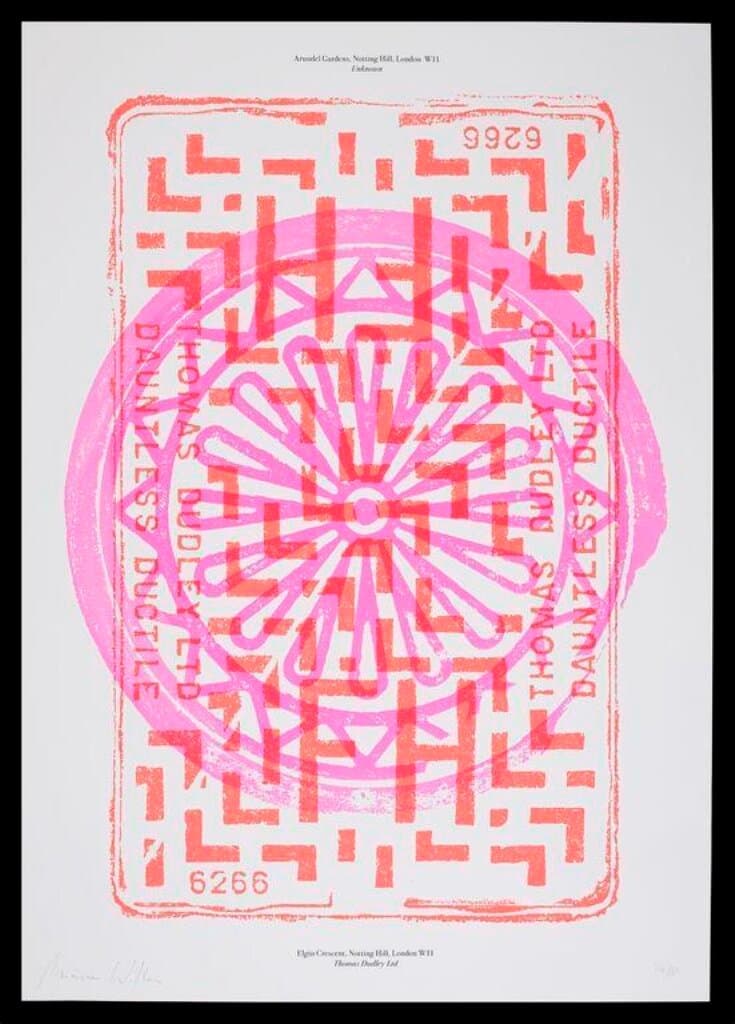 'Arundel Gardens/Elgin Crescent' poster from the exhibition, <i>Overlooked</i>, 2016 (2016)