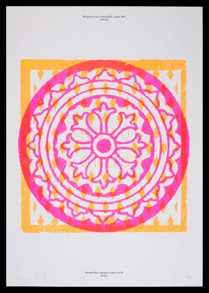 'Westbourne Grove/Rosoman Place' poster from the exhibition, <i>Overlooked</i>, 2016 (2016)